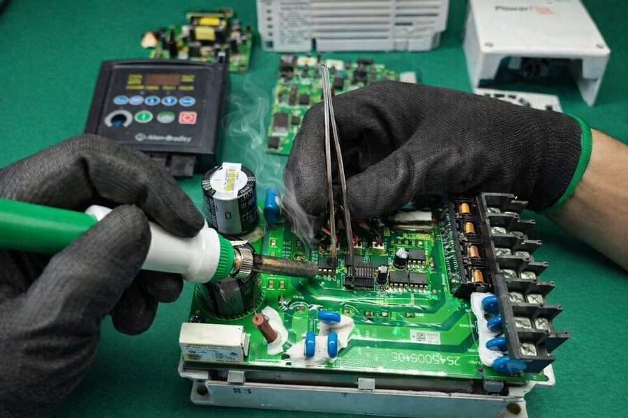 Reparo de placa eletrônica industrial