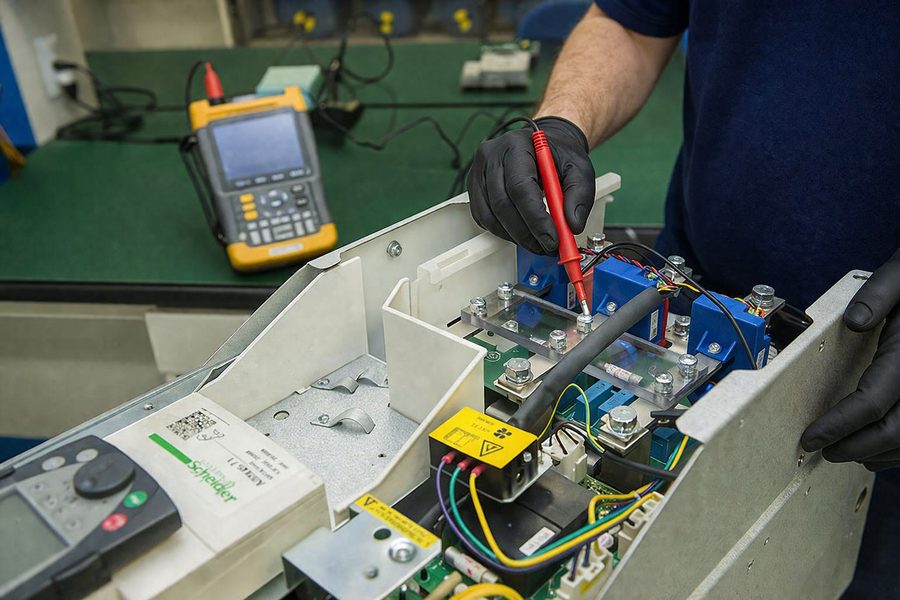 Diagnóstico em inversor Schneider